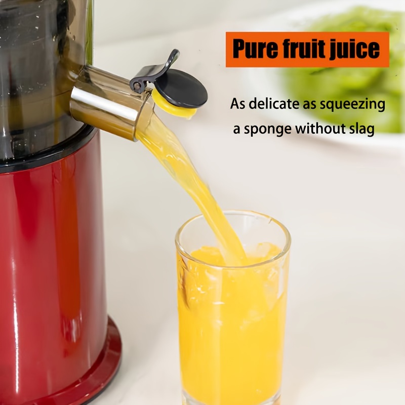 Hilton Quiet Slow Press Juicer Machine 300W Cold Press Juicer with Wide Chute, Masticating Motor for Juice Suitable for Juicers, DIY Ice Cream