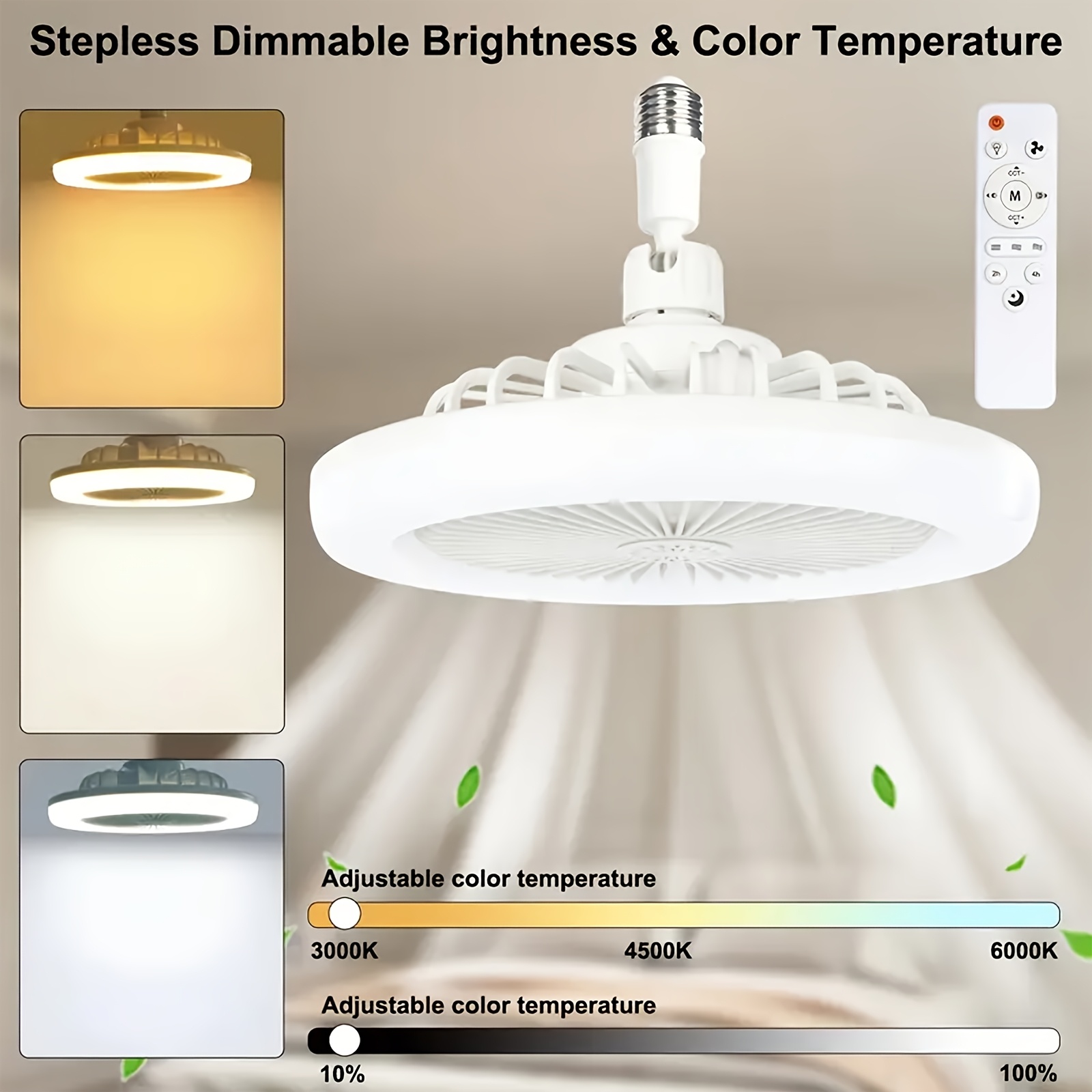 1pc 10 inch modern ceiling fan with remote control adjustable dimmable led light e26 e27 base for bedroom room home office energy lighting cooling fan bedroom airflow solution contemporary lighting durable construction remote control ceiling fan remote control fan fan remote control remote fan ceiling fan fan fan for home bathroom ceiling fan Product details 22