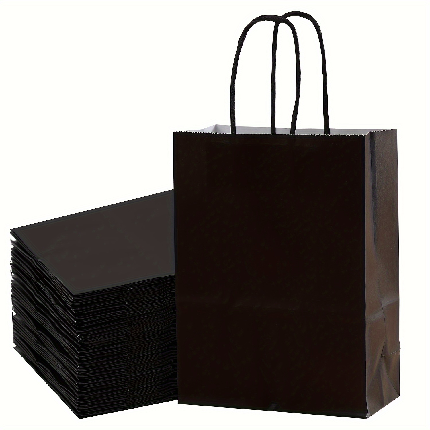 

24-piece Black Gift Bags 6.3x8.7x3.1" - Versatile For Birthdays, Weddings & More | Reusable Shopping & Takeout Bags With Superhero Theme