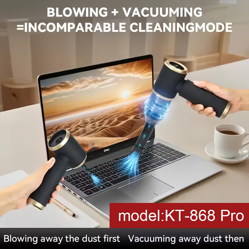Mini Portable Car Vacuum Cleaner, Suction, Blowing, and Sucking Three-in-One