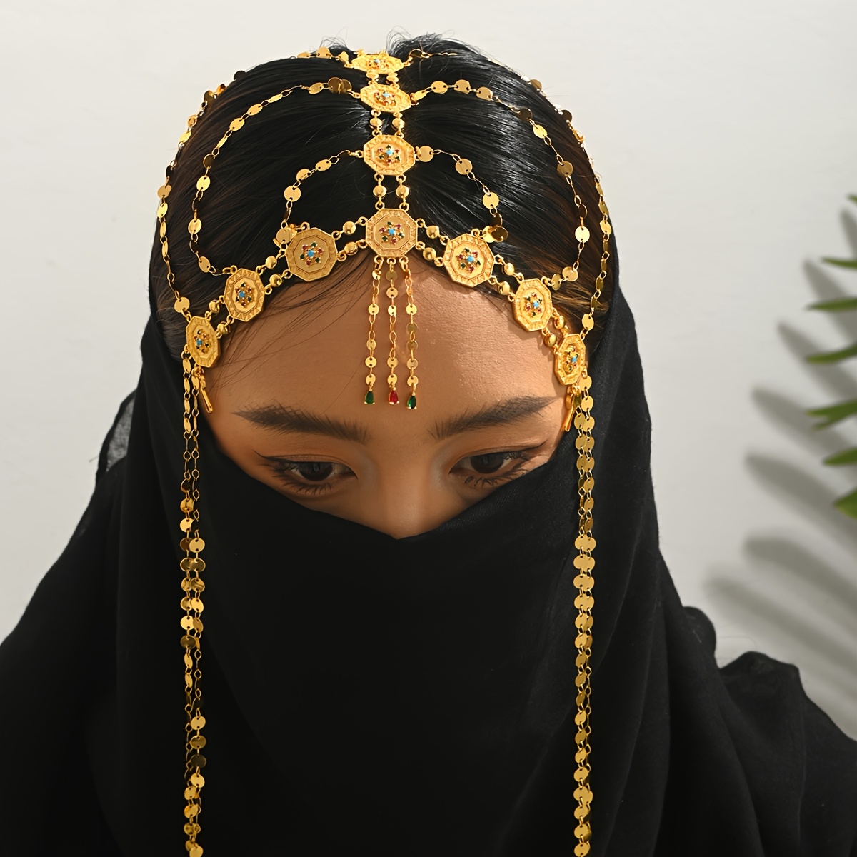 Bridal Headpiece with Tassel Decoration