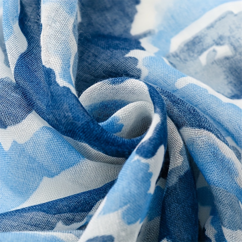 Women's Trendy Blue Creative Shawl Accessory