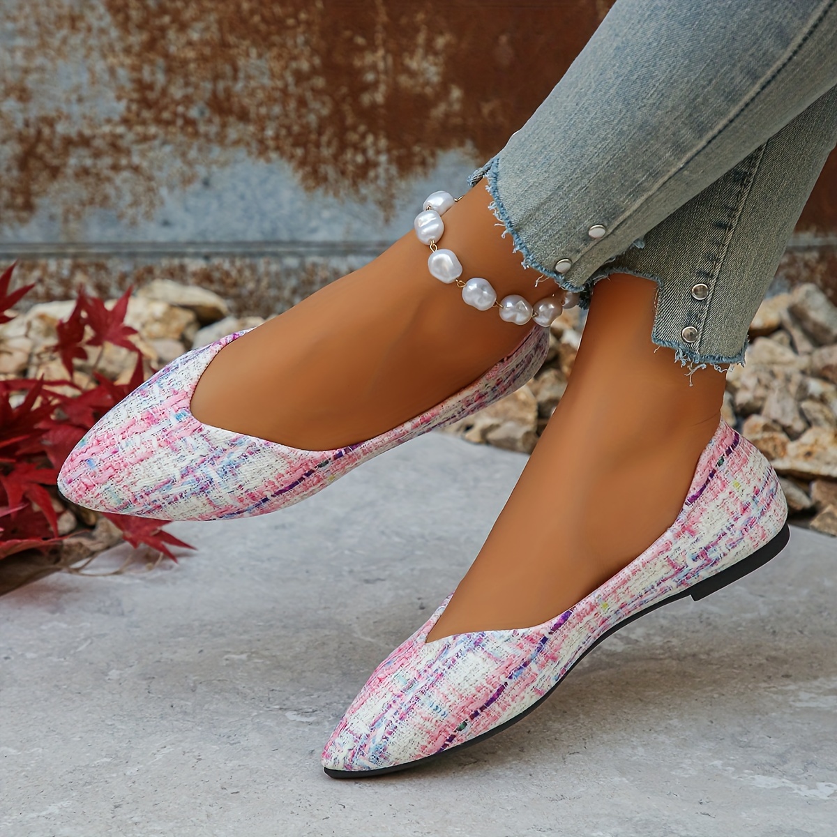Women'S Casual Flat Shoes, Oversized Wide Width Comfortable Slip-On Loafers, Breathable Spring/ Fashion Sneakers For Women, Casual Beanies Shoes - Women'S Shoes