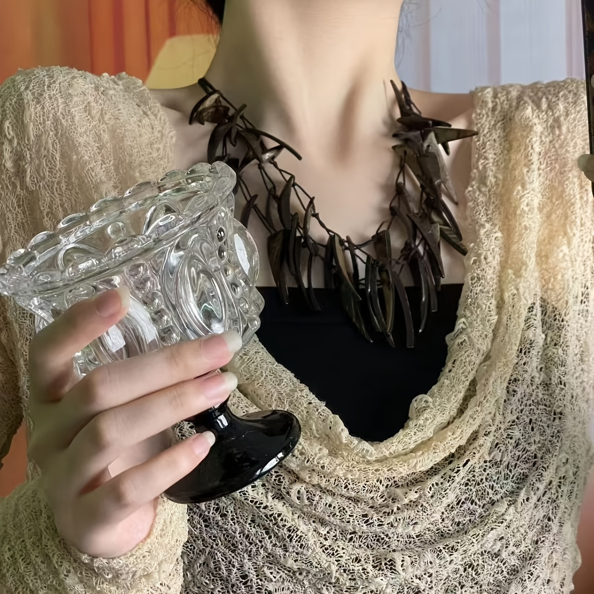 Ethnic Style Coconut Shell Necklace for Women