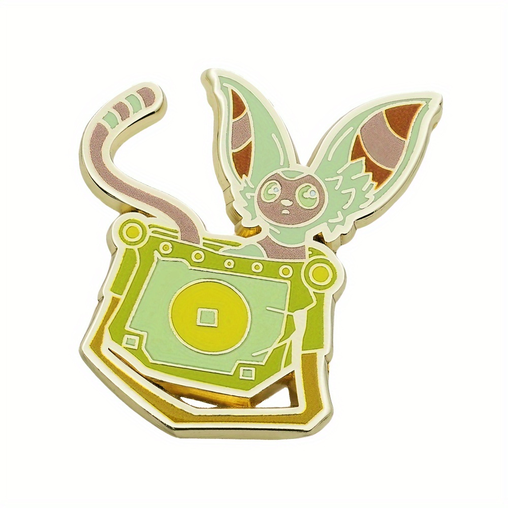 TEMU 1pc Cute Cartoon Badge Flying Brooch Anime Peripheral Fun Gift Accessories, Graduation Season Gift Brooch, Used For Backpacks, Fashion