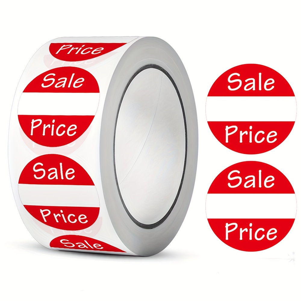 

500pcs Price Labels - Round Self-adhesive Stickers For Baking, Cake Displays & Retail Discounts