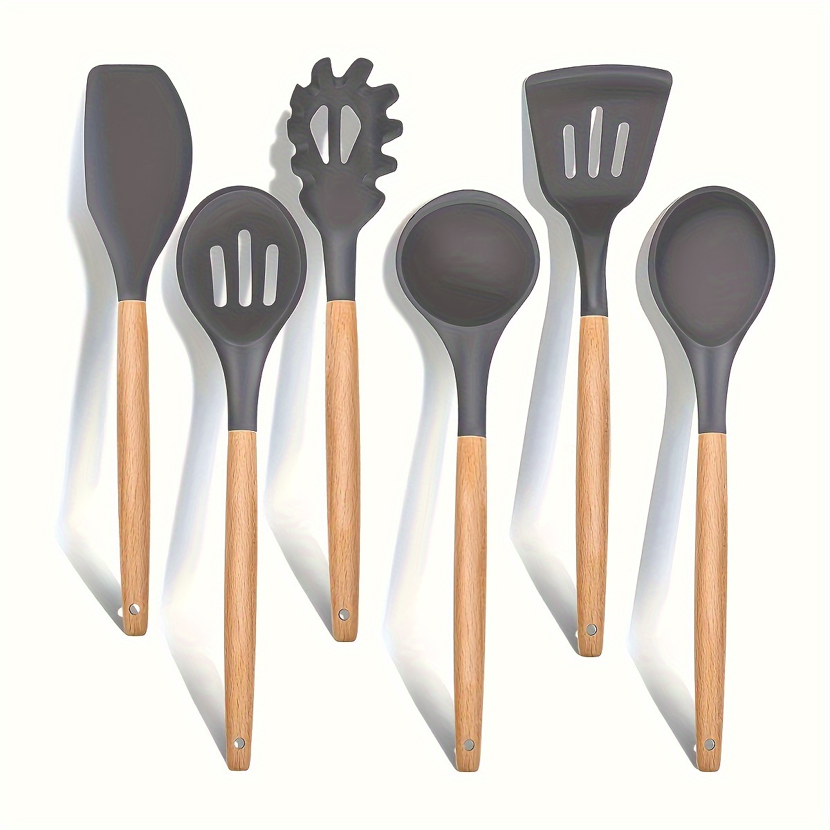 

6- Set Wooden , Non-scratch, , Cookware For , Halloween, Easter, Christmas