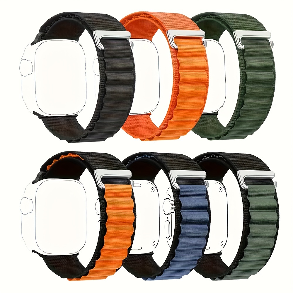 

Convient pour Apple Watch 45 mm 44 mm 42 mm 41 mm 40 mm 38 mm Bracelet en nylon Ultra 49 mm Série 9/8/7/6/5/4/3/2/1/Se Bracelet