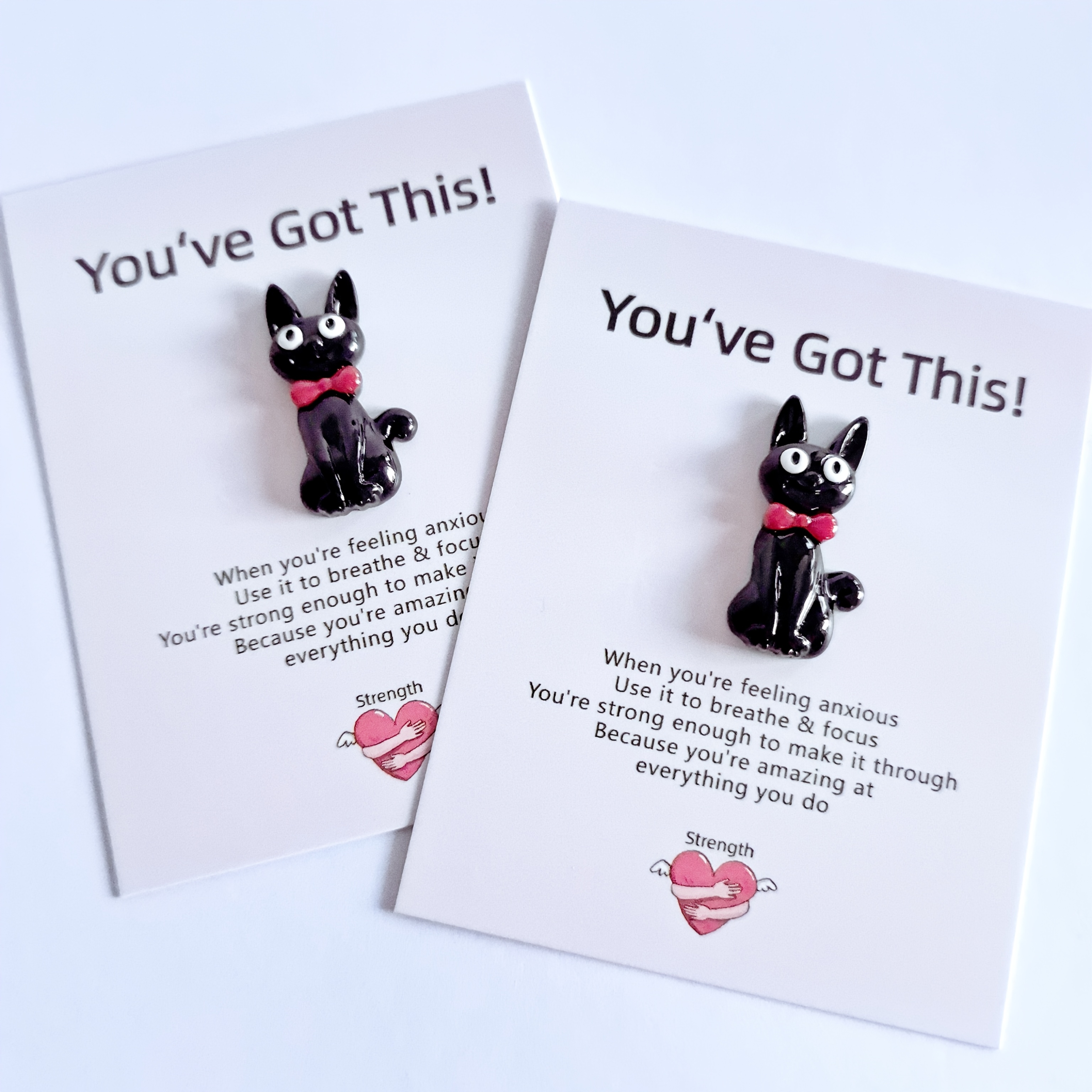 

[valentine's Day] Gift, 2 Pocket Hug Greeting Cards, 3d Simulation Small Black Cat, For Family Colleagues Neighbors , Christmas Gift, Valentine's Day Gift, 2025 New Year's Gift, For School Classroom