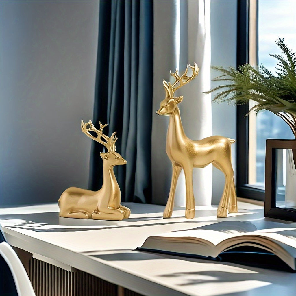 

[top-] 2pcs Set Statues - , Decor For , Study,
