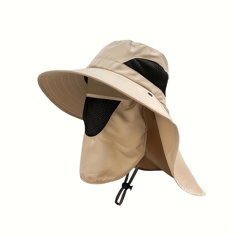 TEMU Chapeau de soleil d'été 1 pièce à large bord qui couvre , adapté aux activités de comme le vélo, la pêche et la randonnée, convient pour les