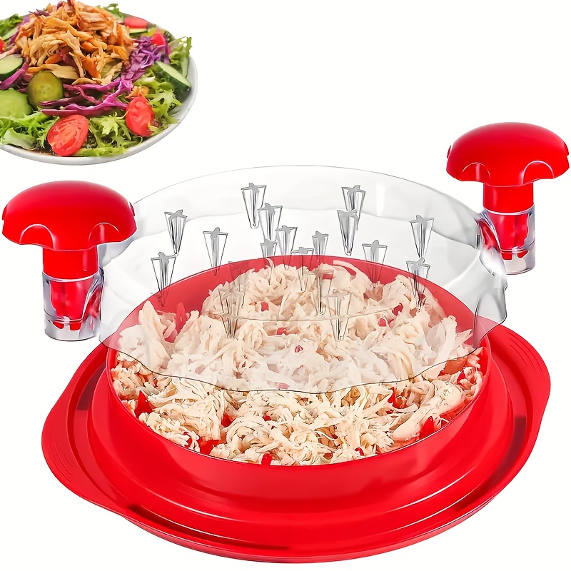 premium 2pcs chicken   set ergonomically designed   meat   with transparent lid non slip base heat resistant and dishwasher safe   with cleaning brush for chicken beef and more details 5