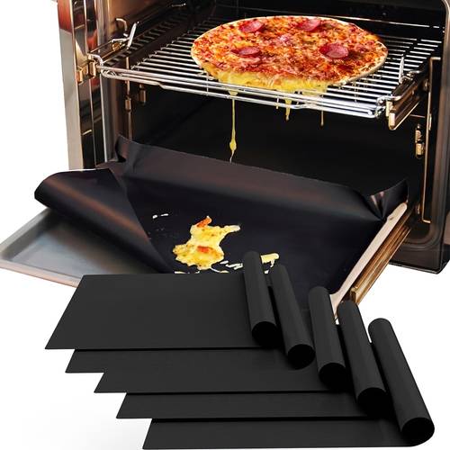 1 2 3 5 non stick reusable oven mats fiberglass baking mats for electric and gas ovens bbq additions for baking bread and grilling food contact safe material bbq mats