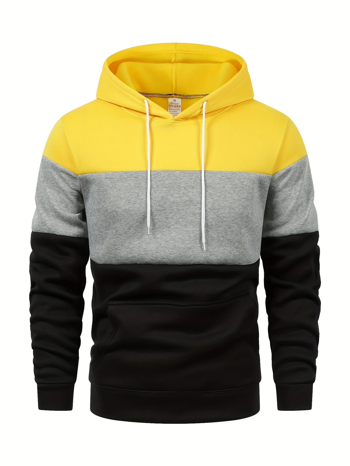 men's casual color block hoodie oversized comfortable Temu