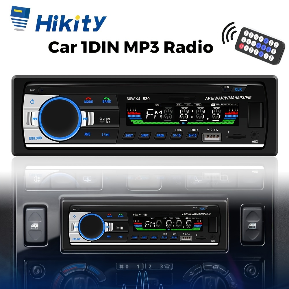 

Hikity 1 Din 12v Universal Car Radio Auto Car Stereo Built-in Remote Control Aux Usb Mp3 Multimedia Player/cd/sd/fm Calls