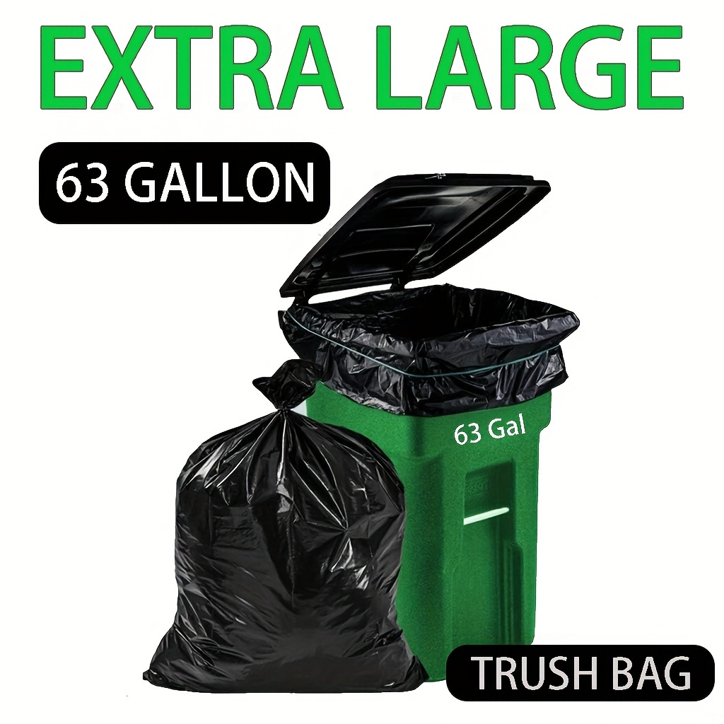 

20/40 63-gallon Duty Trash - Can Liners For , , And Use - , Tear-, And - For , , And Trash