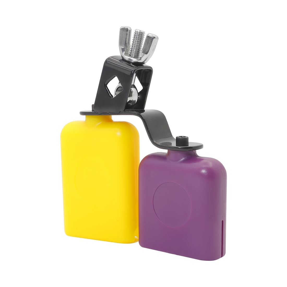 TEMU SLADE à Poisson en Jaune et Violet, Cloche à Vache Haut et Bas, à Poisson en Bois