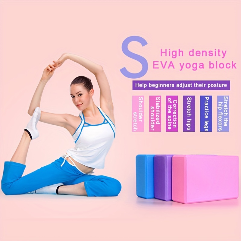 

Solid Color High-density Yoga Bricks: Anti-slip, Suitable For , Leg , Yoga, And Pilates