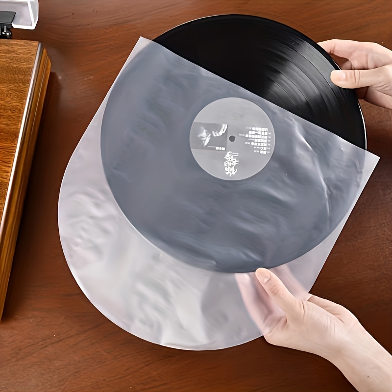 35 65 100 pack 12 inch vinyl record sleeves anti static dustproof storage bags for vinyl   protection durable plastic material