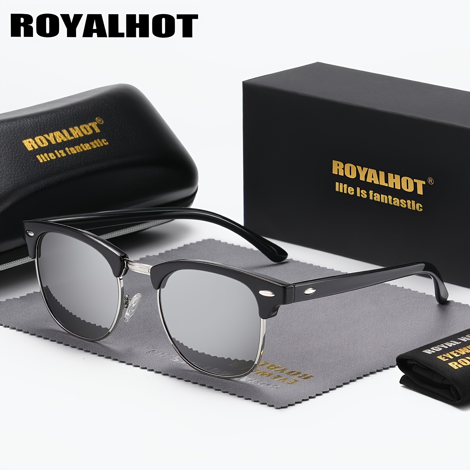 

Royalhot, Retro Classic Fantasy Eyebrow Design Polarized Glasses, For Men Women Casual Business Outdoor Sports Party Vacation Travel Driving Fishing Supply Photo Prop, Ideal Choice For Gift