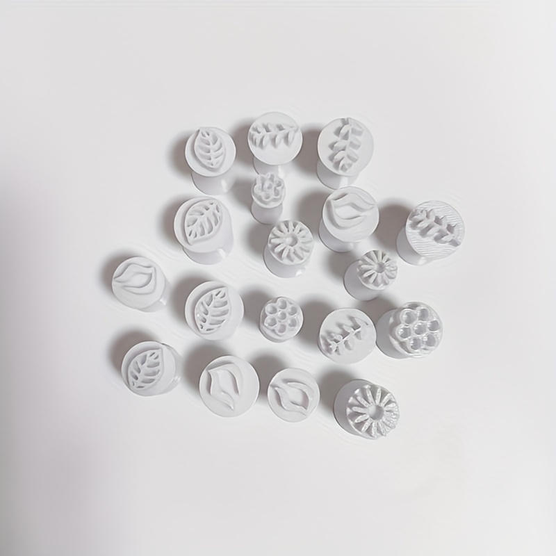 E-shop 18-teiliges Luxus-Töpferwerkzeug-Set, Stempel und Tonmarken, für einzigartige Bodenverdichtung – Robustes PVC-Material, für Handarbeiten und