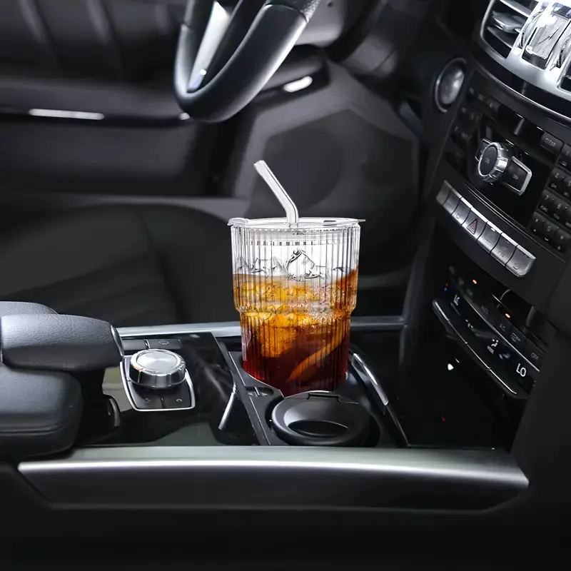 12 oz iced coffee cups with lids and straws set of 6 unbreakable plastic drinking glasses reusable iced coffee glass to for iced water bpa free dishwasher safe Product details 2