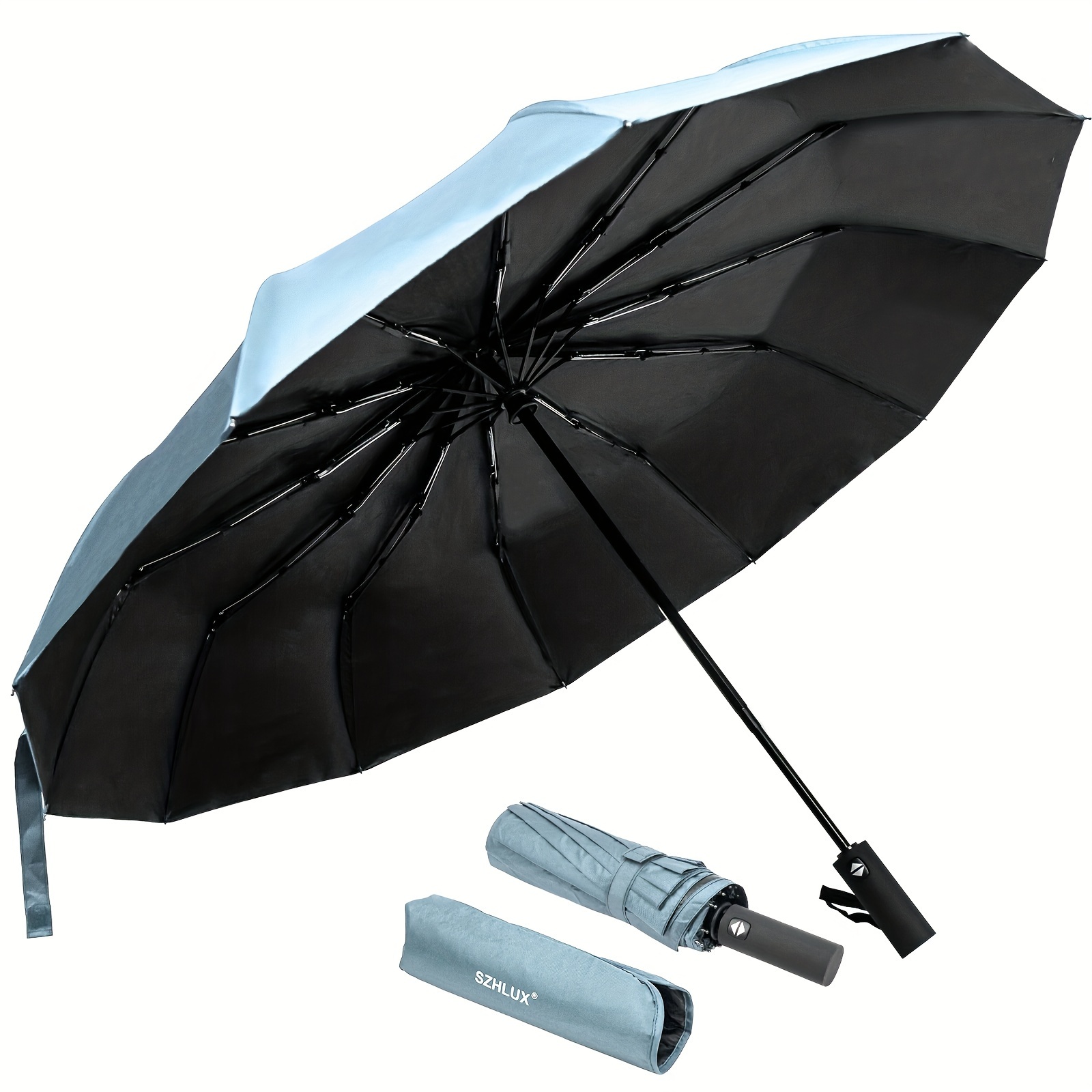 

Travel Umbrella, Compact Folding Umbrella, Automatic Umbrellas For Rain, Sun, Backpack, Car, Travel, Golf.