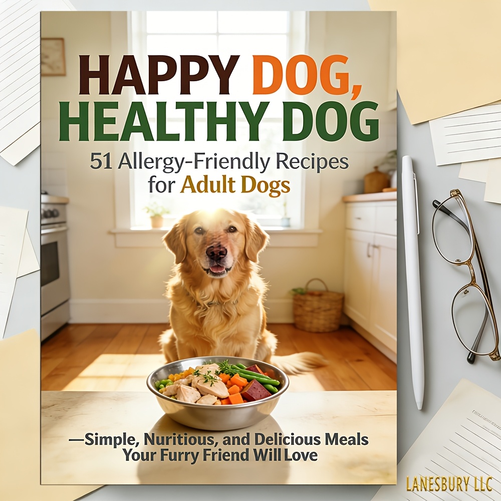 HAPPY DOG, HEALTHY DOG: 51 Allergy-Friendly Recipes for Adult Dogs—Simple, Nutritious, and Delicious Meals Your Furry Friend Will Love
