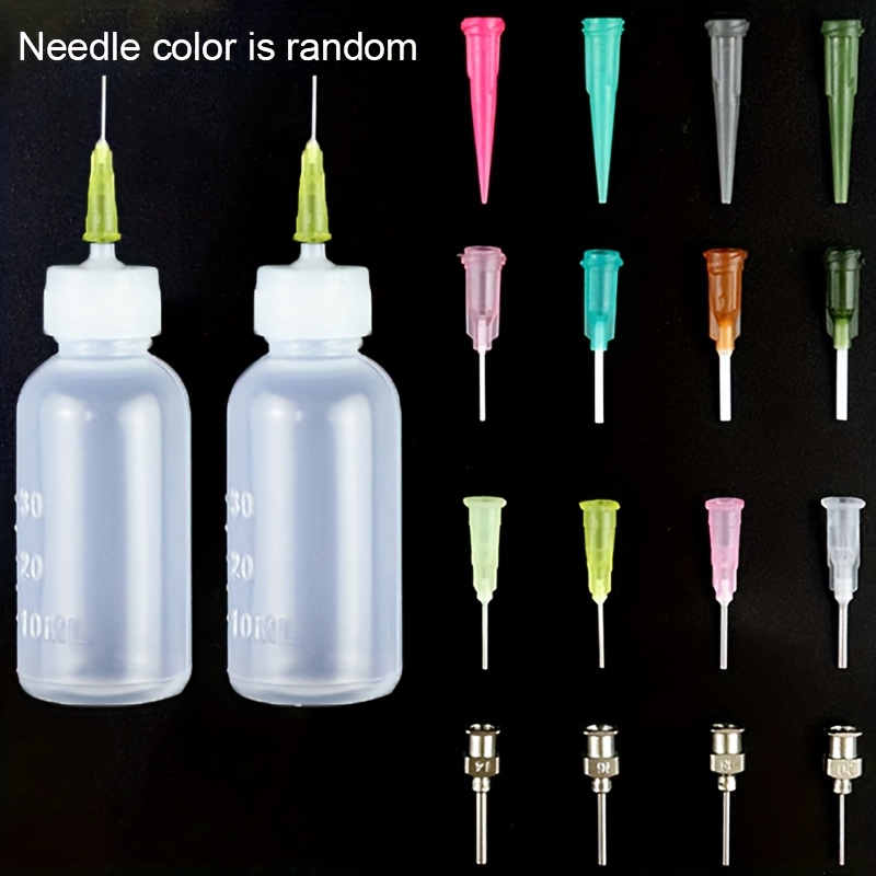 Image of 18pcs Ceramic Art Squeeze Clay Bottle Multi-needle Texture Effect Creative Clay Decoration Random Color Diy Pottery Painting Tool