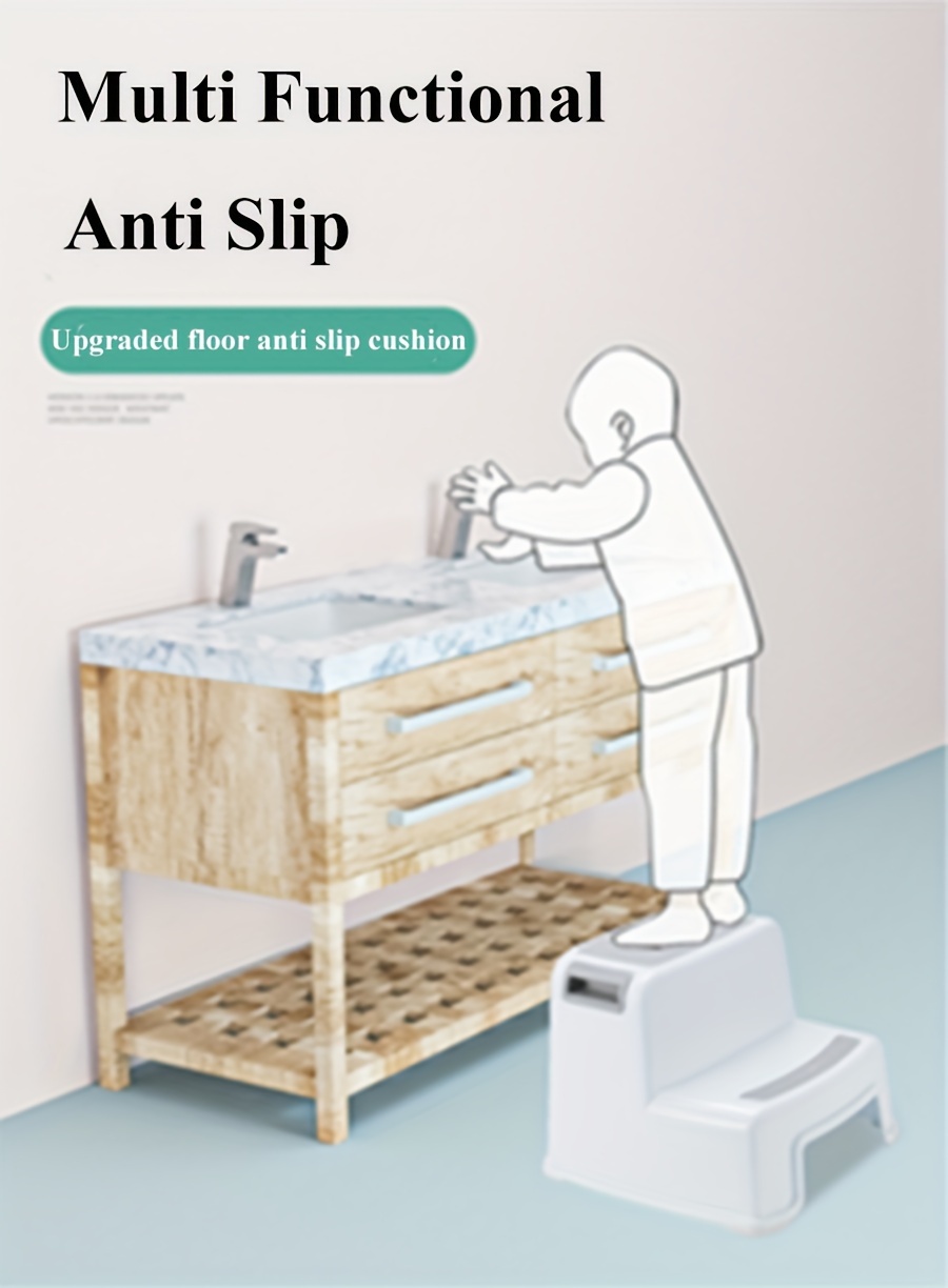 plastic step stool set suitable for toddlers 3 12 years old non slip design easy to clean details 2