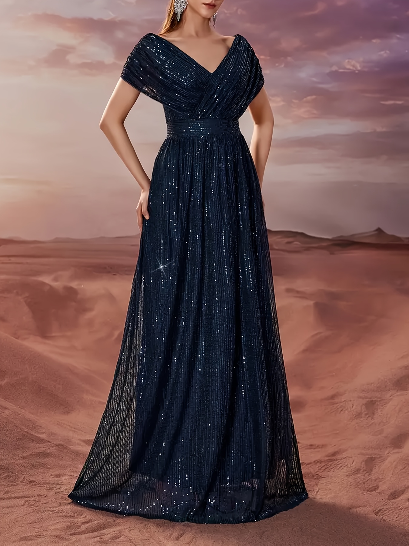 evening gown new arrival european american womens simple - Temu Ireland