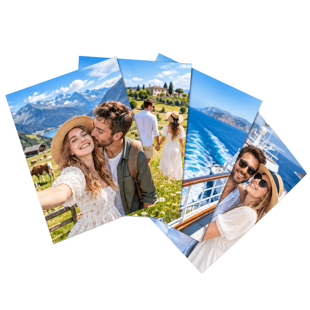 TEMU 10pcs 3/4/5-inch Customizable Photo Prints, High-definition Mobile Photos Online Washing Diy , Christmas New Year Gift Family Portrait Gift For