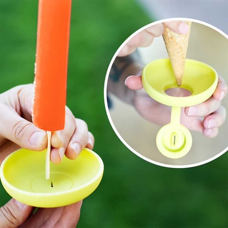 

Kids' Dripless Popsicle Holder - Bpa-free Silicone Ice Cream Stand For Summer Parties, Weddings & Holidays