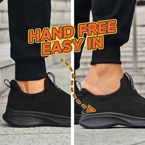 mens walking sneakers effortless slip lightweight and breathable casual shoes for everyday use and relaxation at home