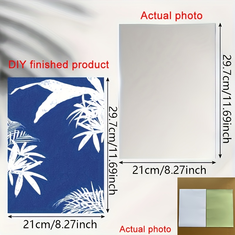 TEMU 12 Sets Cyanotypie Papier Sets