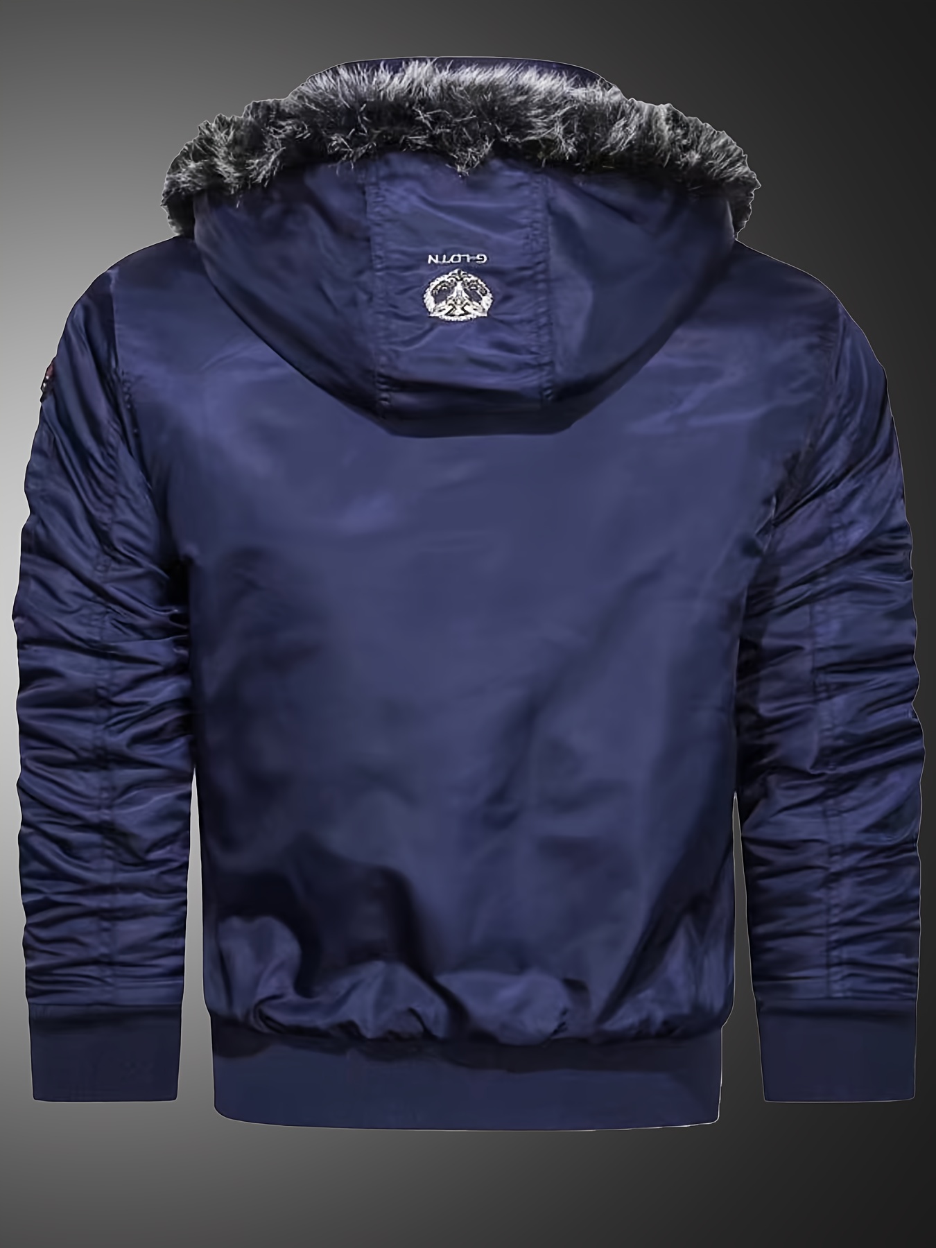 Heren Winter Nieuwe Koreaanse Stijl Met Capuchon Jack Met Faux Fur Collar, Casual Mode Trendy Jas