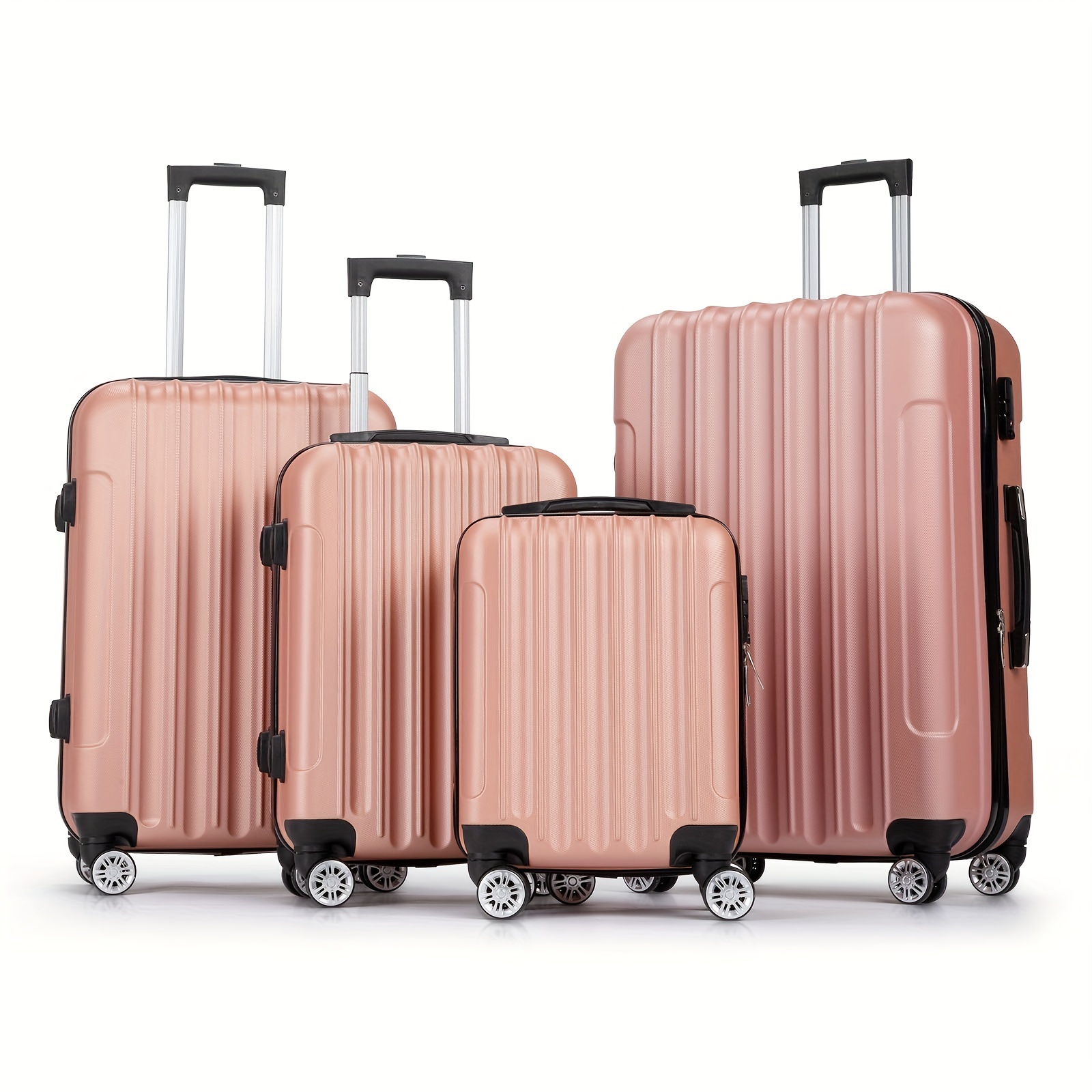 

4-in-1 Portable Abs Trolley Case 16 "/ 20"/ 24"/ 28" Rose Gold Color