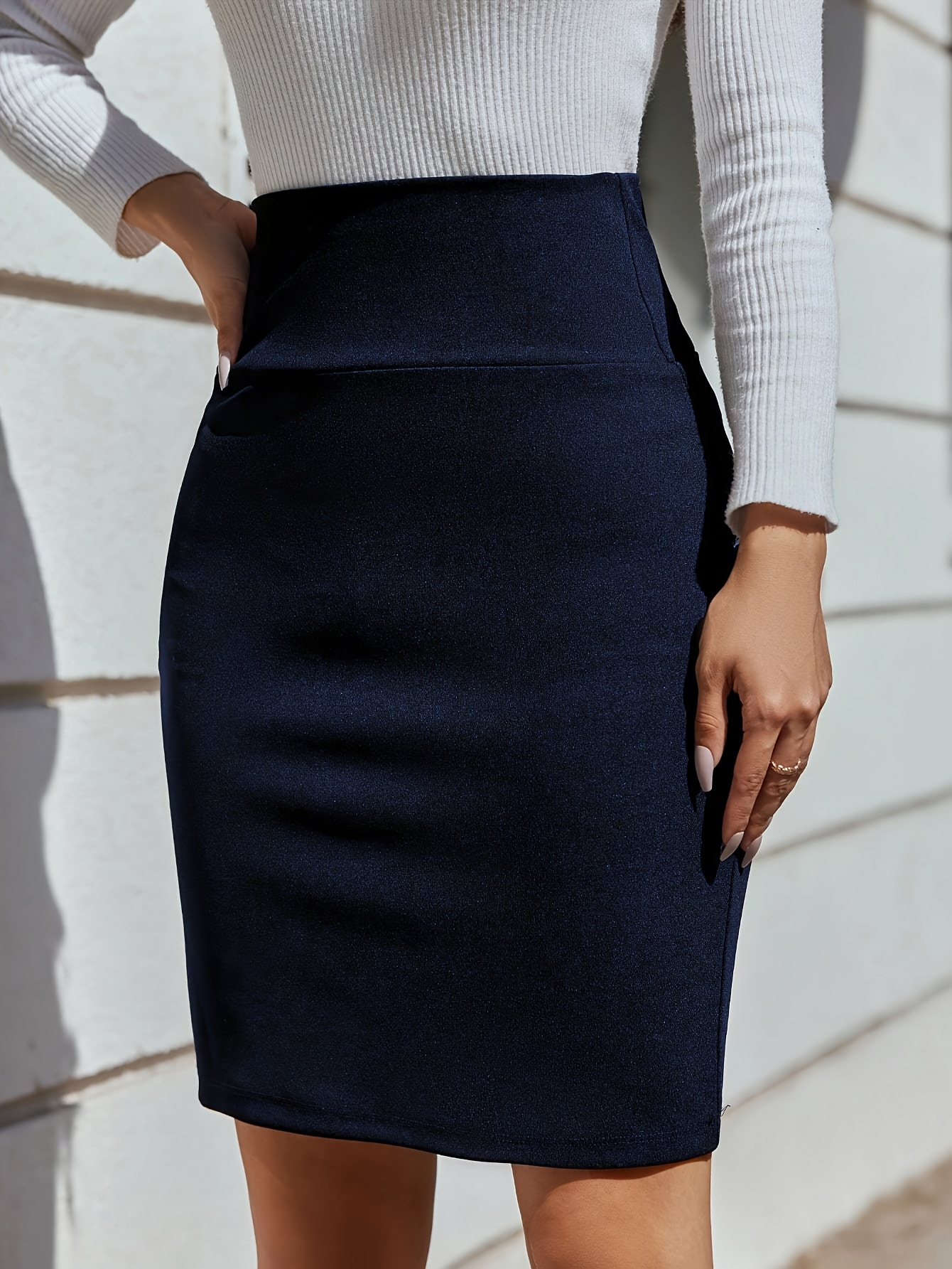 Navy Blue Long Pencil Skirt Australia Navy Work Skirts Australia