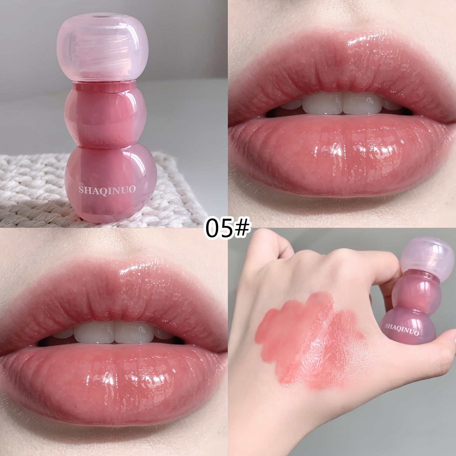Clear Watery Lip Glaze for Moisturizing Mirror Finish