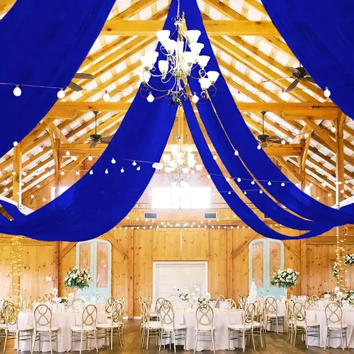 Bouquet For BalsaCircle Navy Blue Extra Sequin Chair Sash Party