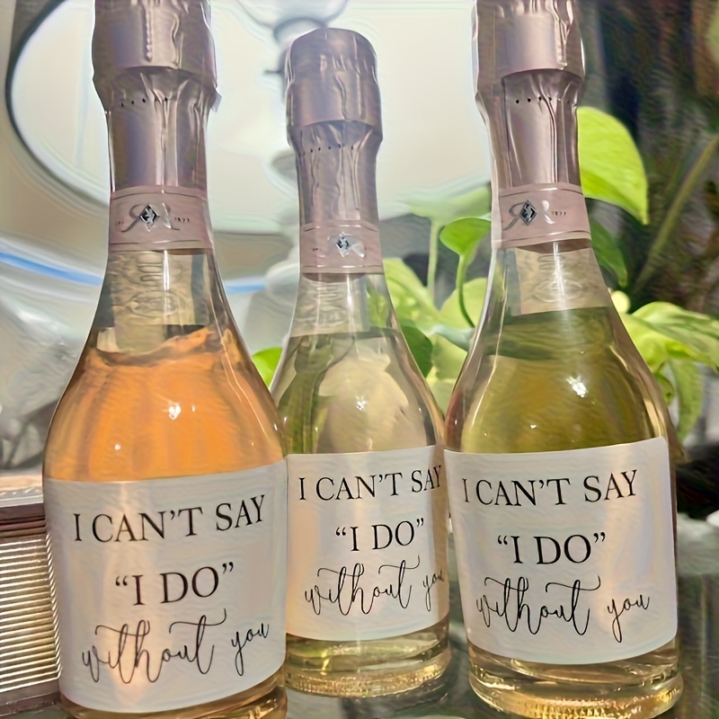 Image of 5 Labels - Bridesmaid Proposal Wine Label: " Say Ask You To Be My Maid Of " – Mini Gift Set
