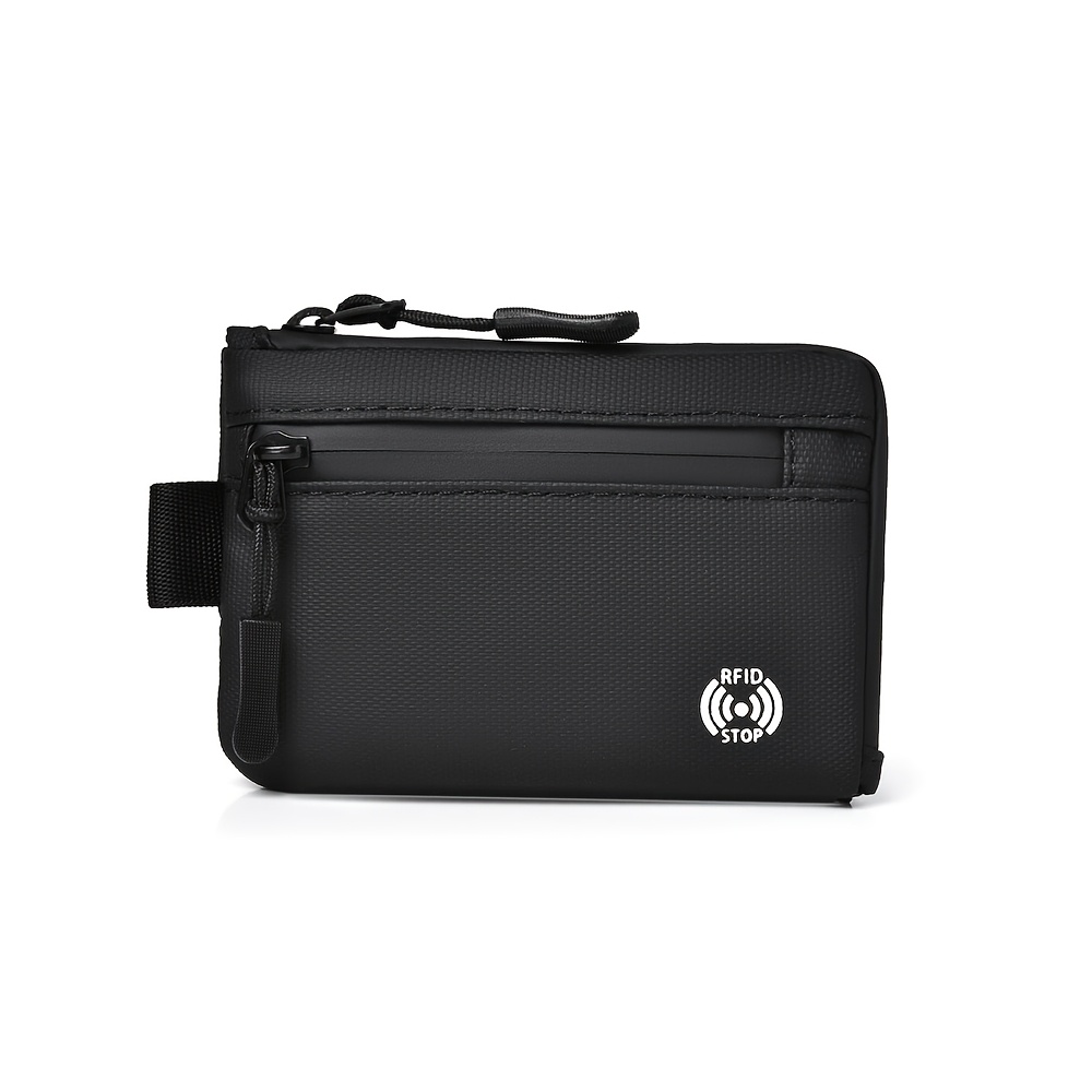 TEMU Rfid Anti-theft Card Holder Mini Wallet Pocket Coin Purse Travel Bank Card Bag Lightweight