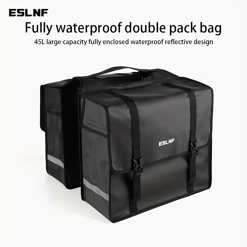 Eslnf 45l Bike Backpack With High Capacity, Waterproof Design For Mountain Biking, Tail Pack For Road Cycling Gear