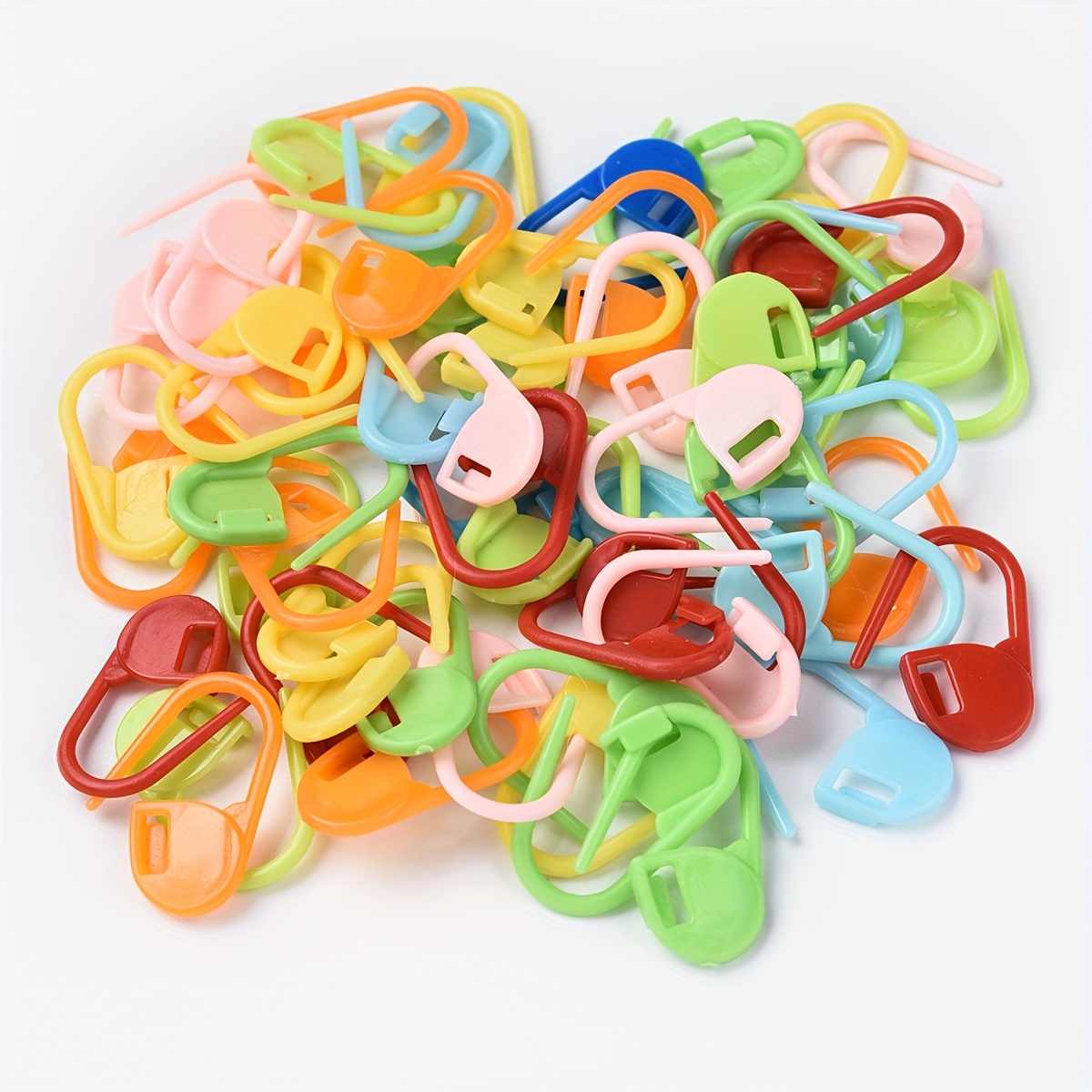 Image of Delivery 20pcs Multicolor Plastic Marker Buttons 2..1mm Fashion Accessory Plastic Knitting Thread Trace Markers Suitable For Daily Use