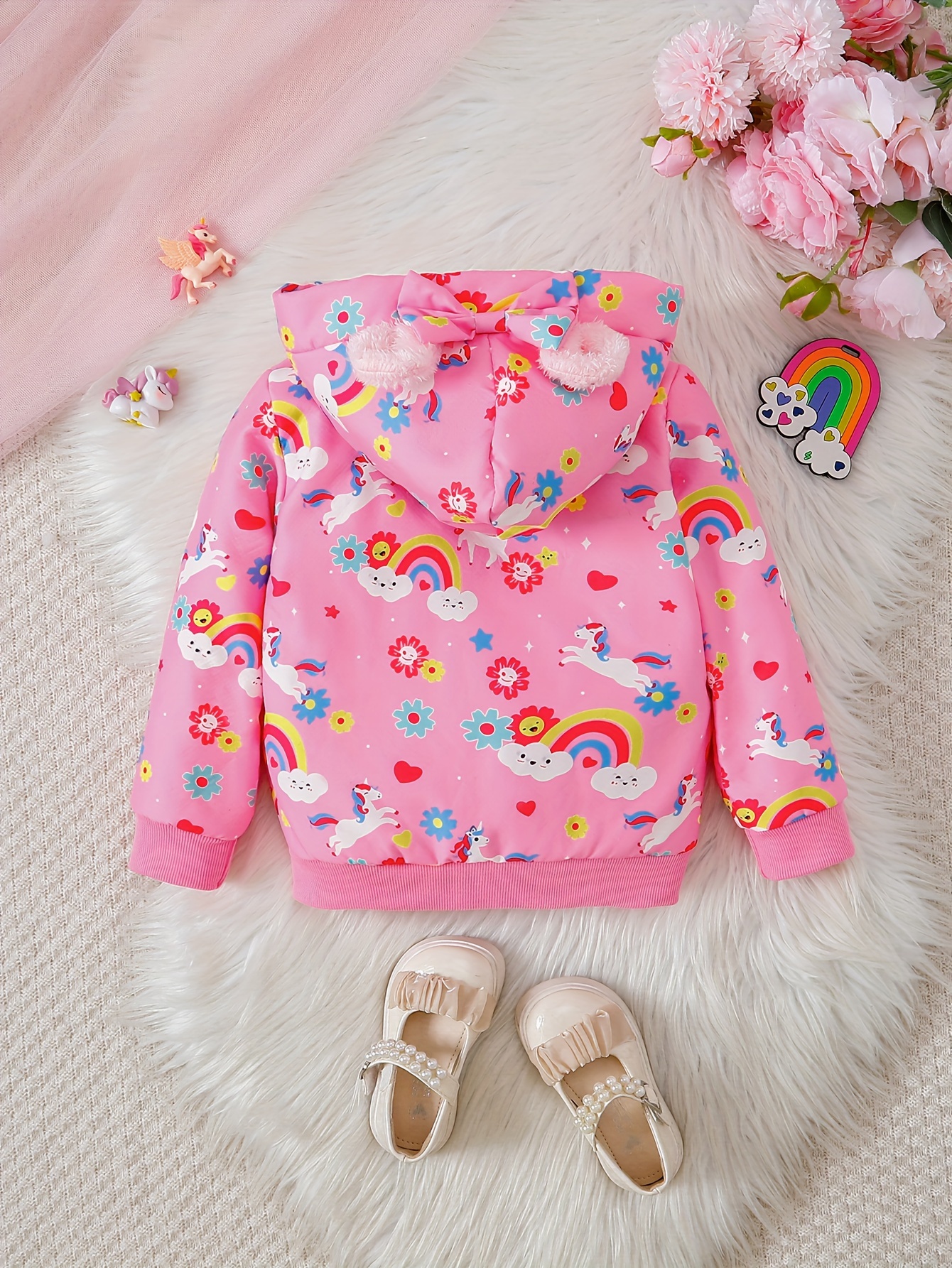 Capucha Chaquetas De Unicornio Para NiÃ±as Chaqueta Capucha