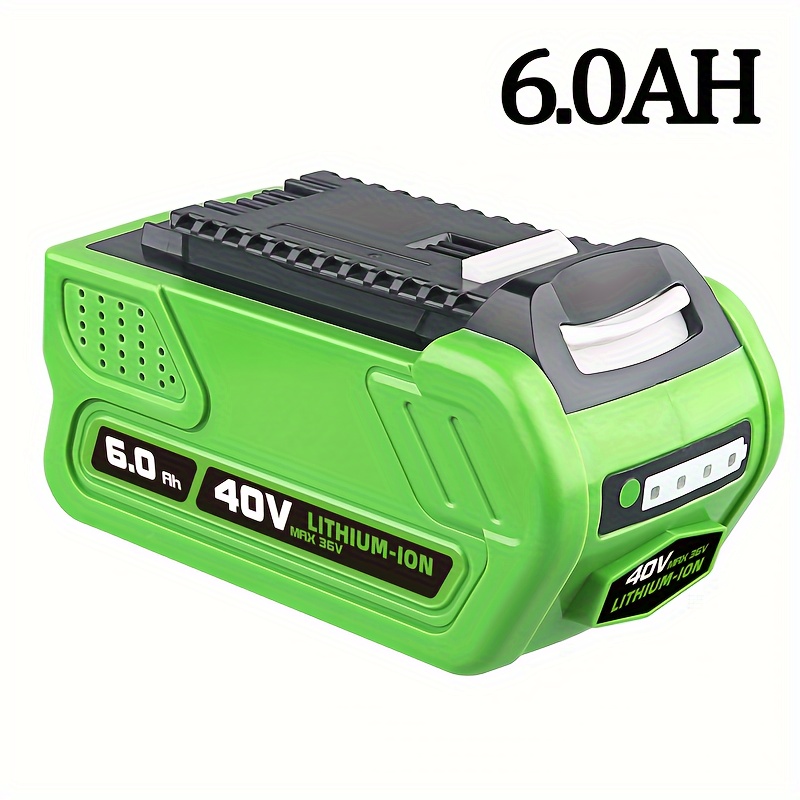 1 6.0ah 29462 29472 Battery Replacement Greenworks 40 Volt - Temu