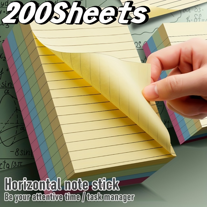 

200pcs Assorted Colors - Self-adhesive, Easy-to-use Note Markers For Students, Office & School Organization