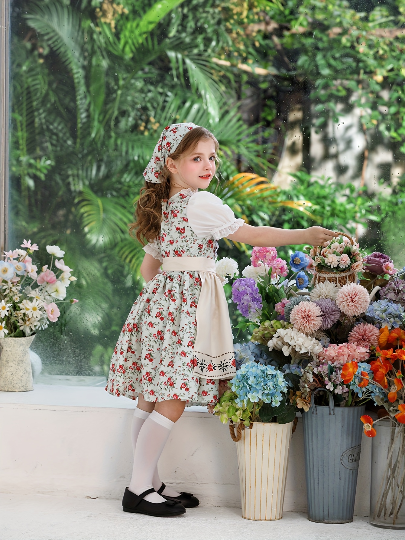 3pcs maid costume girls victorian village medieval outfit Temu Spain