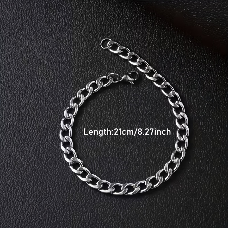 Men's 3pcs Classic Jewelry Set, High-Quality Gift