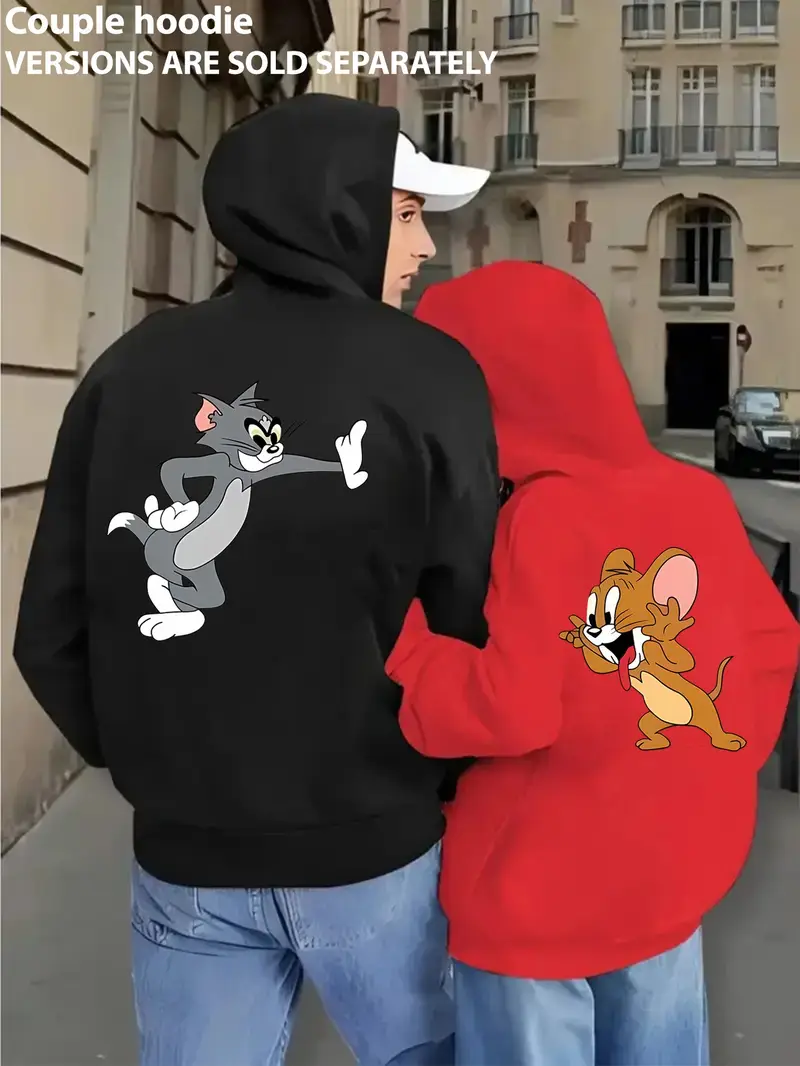 official couple's hoodie full back Temu Oman